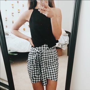 ASOS gingham mini skirt